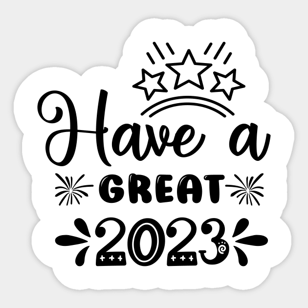 Happy New Year Party Sticker by QUENSLEY SHOP